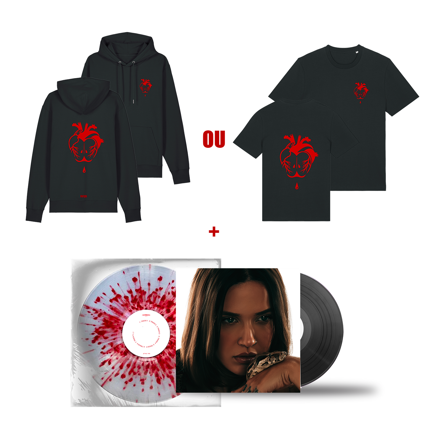 Pack album « La pomme » + vinyle « Brikabrak vol.2 » édition limitée + hoodie ou tee-shirt (au choix)