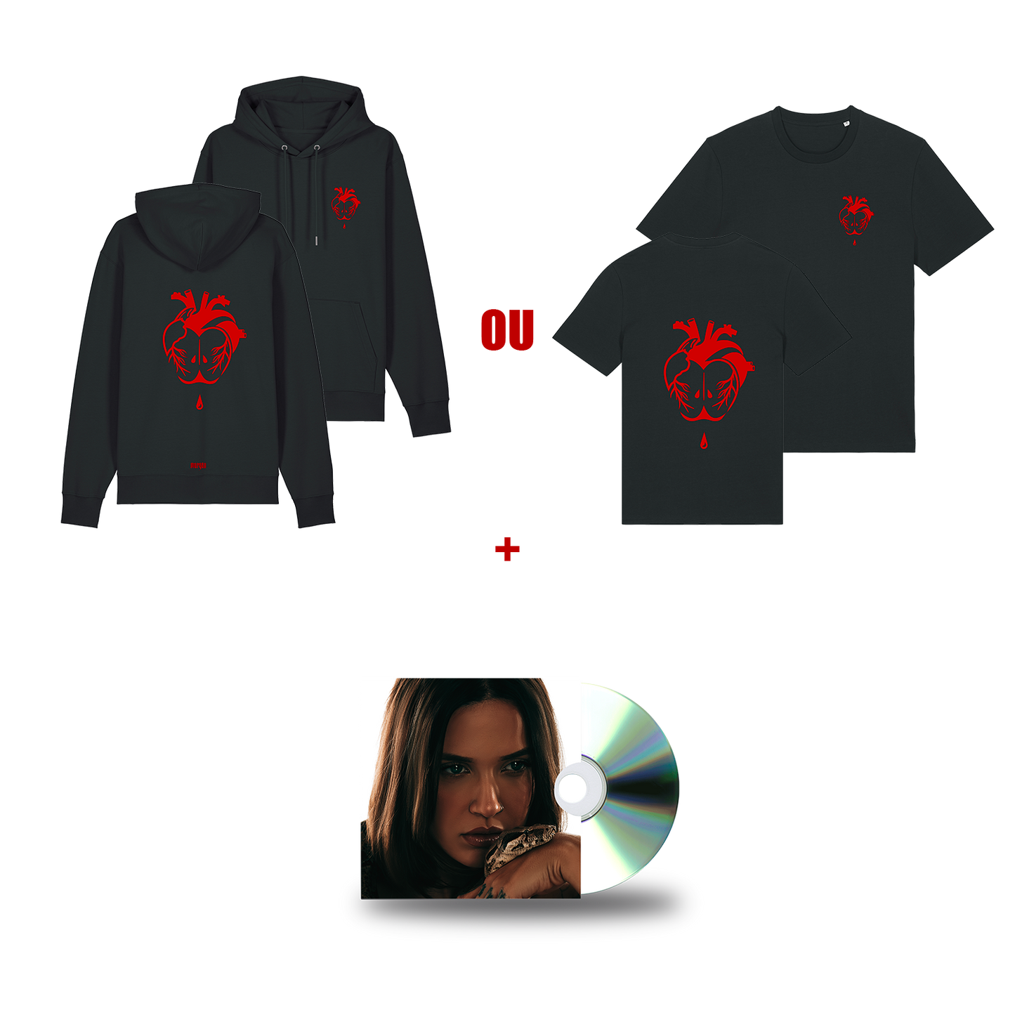 Pack album « La pomme » + t-shirt ou hoodie (au choix)